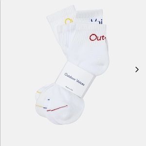Outdoor Voices Rec Ankle Socks 3-Pack